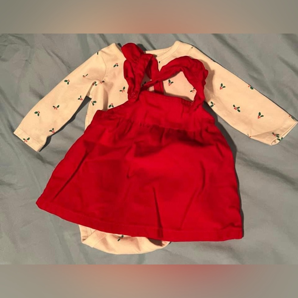 Cat & Jack Holly Top & Dress 0-3M